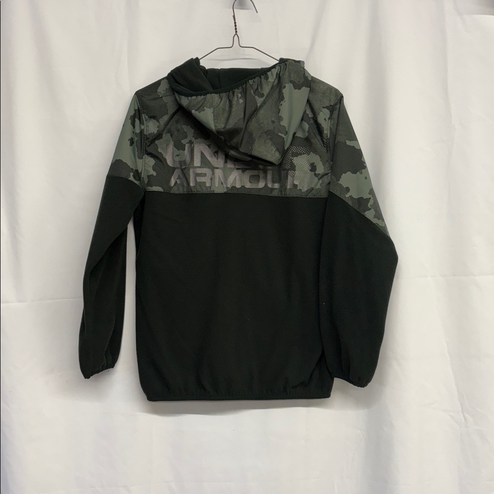 Under Armour ColdGear Dark Green Jacket size YLG - Picture 5 of 6